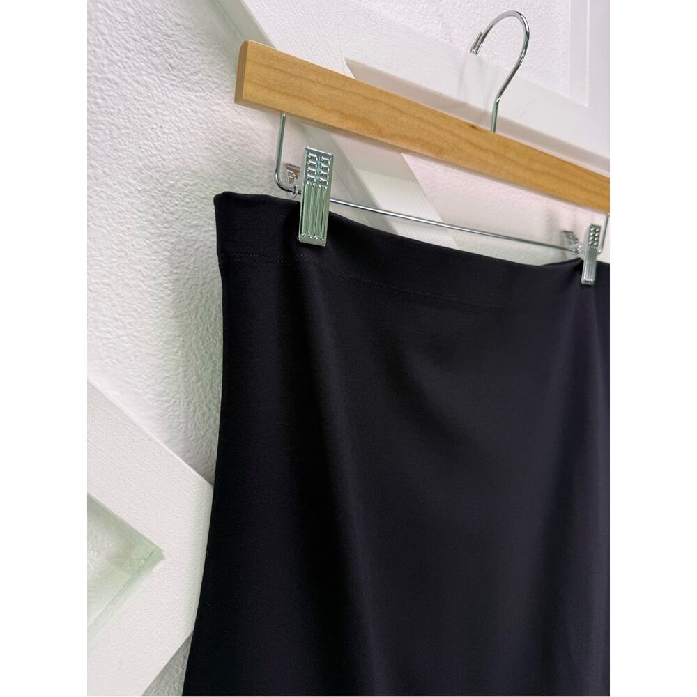 NWT Seraphine Maternity Body Con Jersey Stretch Midi Skirt Black Size Small - Picture 5 of 13